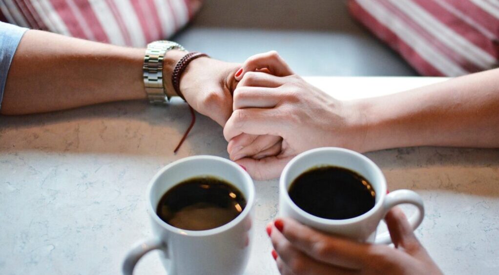 Holding hands