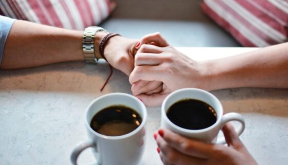 Holding hands